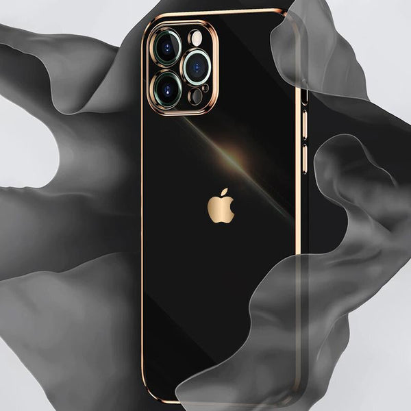 Soft Plating Camera Protection Premium Case - iPhone