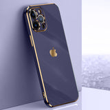 Soft Plating Camera Protection Premium Case - iPhone