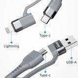 Flexi Link Versatile Four in One Charging Cable with Type C