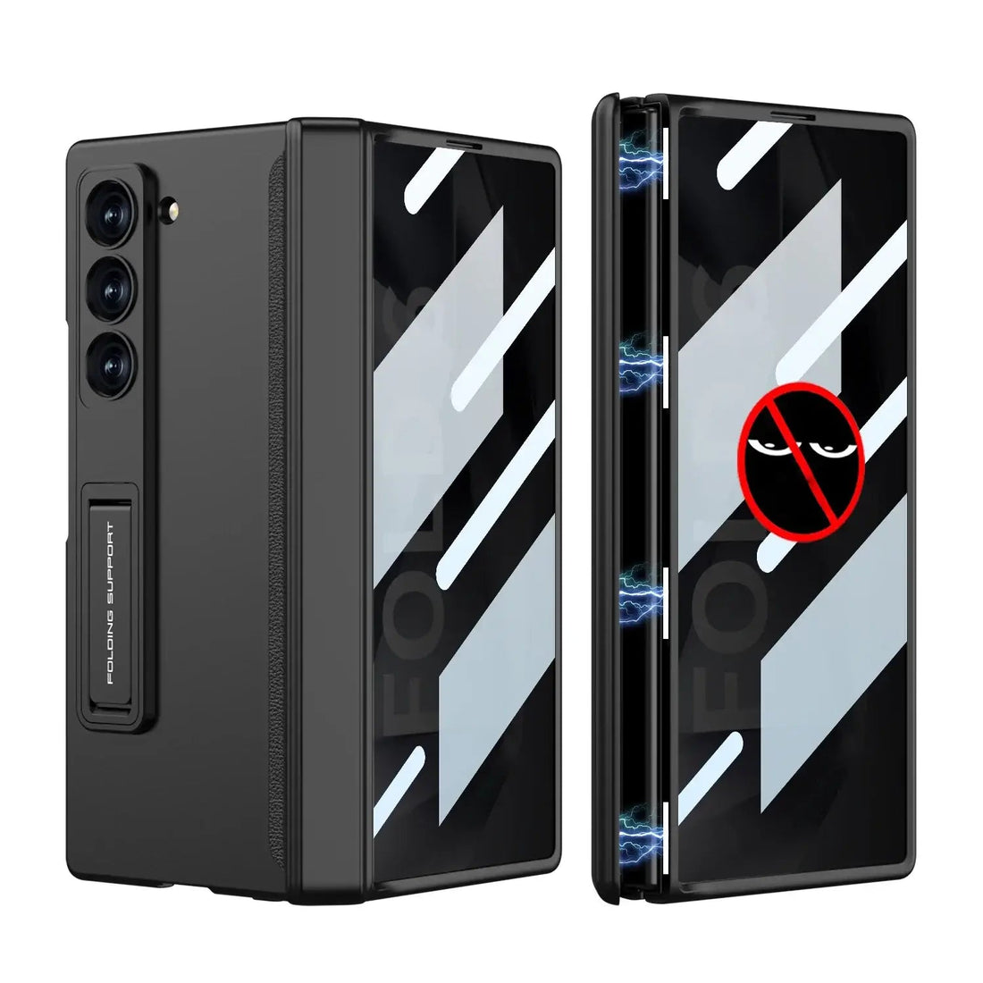 Galaxy Z Fold Series Ultimate Armor Privacy Screen Case [Anti-Spy Glass]