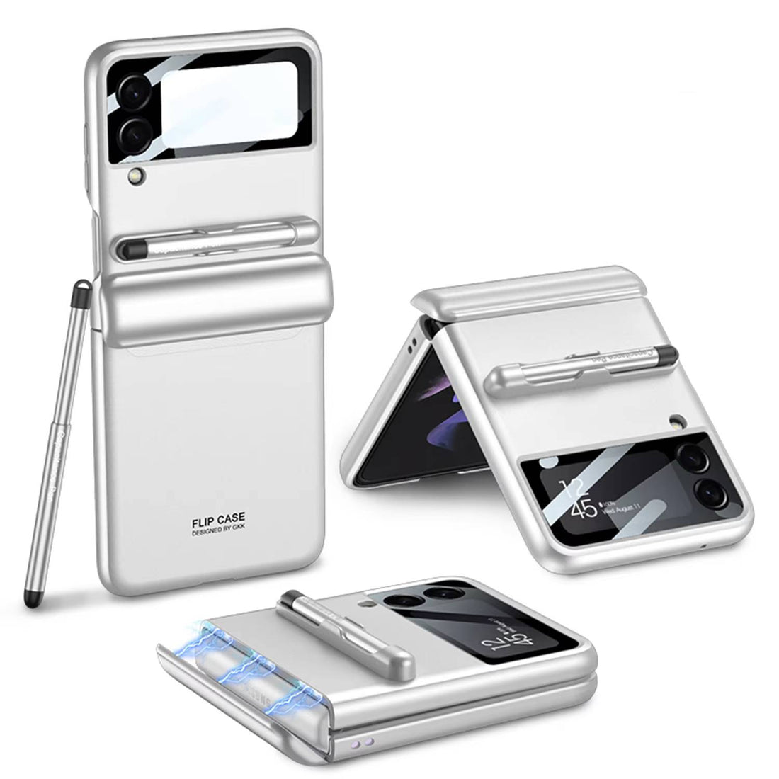 Flip Flex Magnetic Hinge Pen Slot Case - Samsung