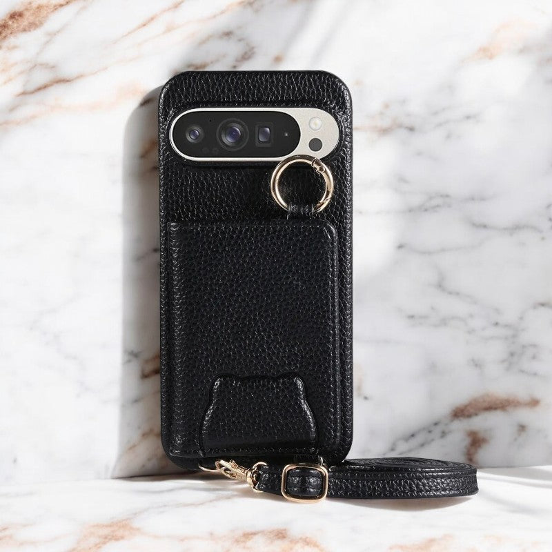Elegance Crossbody Leather Wallet Case - Google