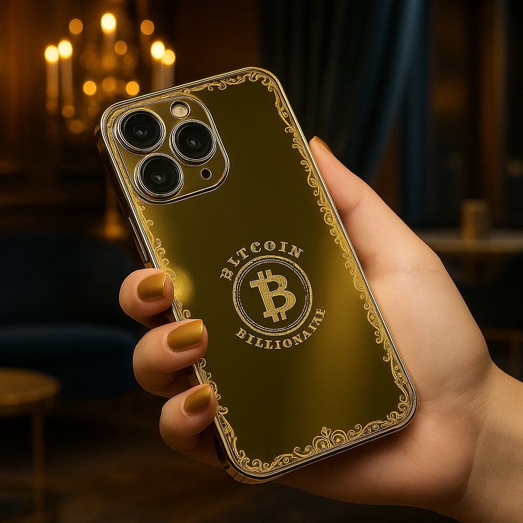 iPhone Series Crafted Gold Luxurious Camera Protective Case