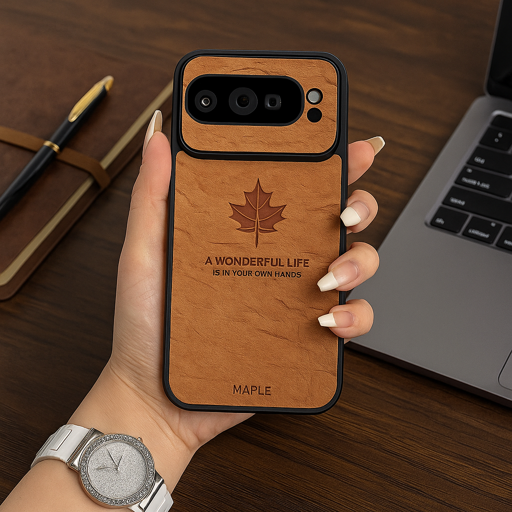 Vintage Maple Leaf Embossed Case - Google
