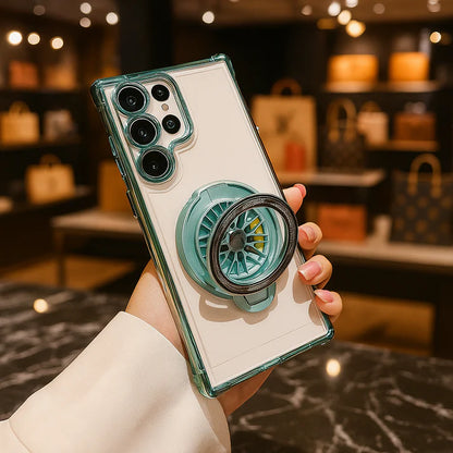 Galaxy Series Electroplated Rotating Gyro Magnetic Case
