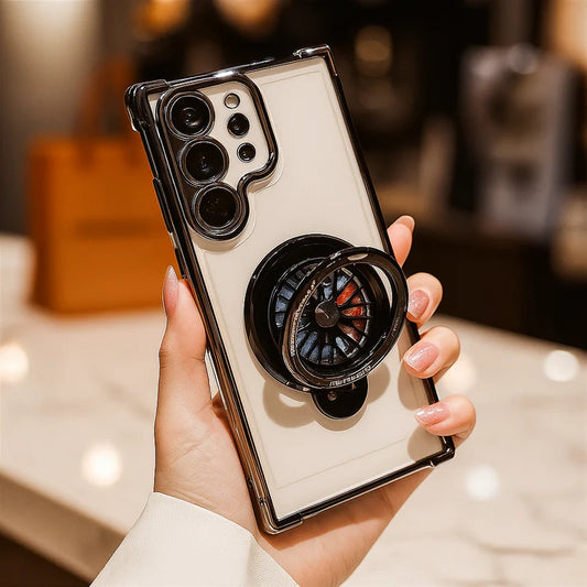 Galaxy Series Electroplated Rotating Gyro Magnetic Case