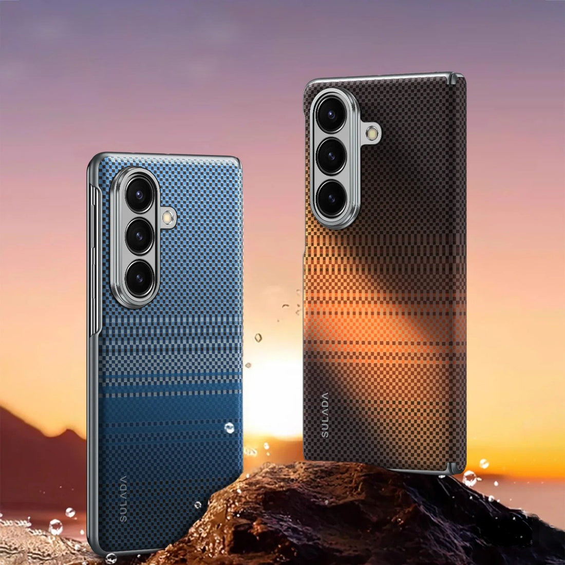 Galaxy Z Fold7 Sunset Glow Tactile Woven Case