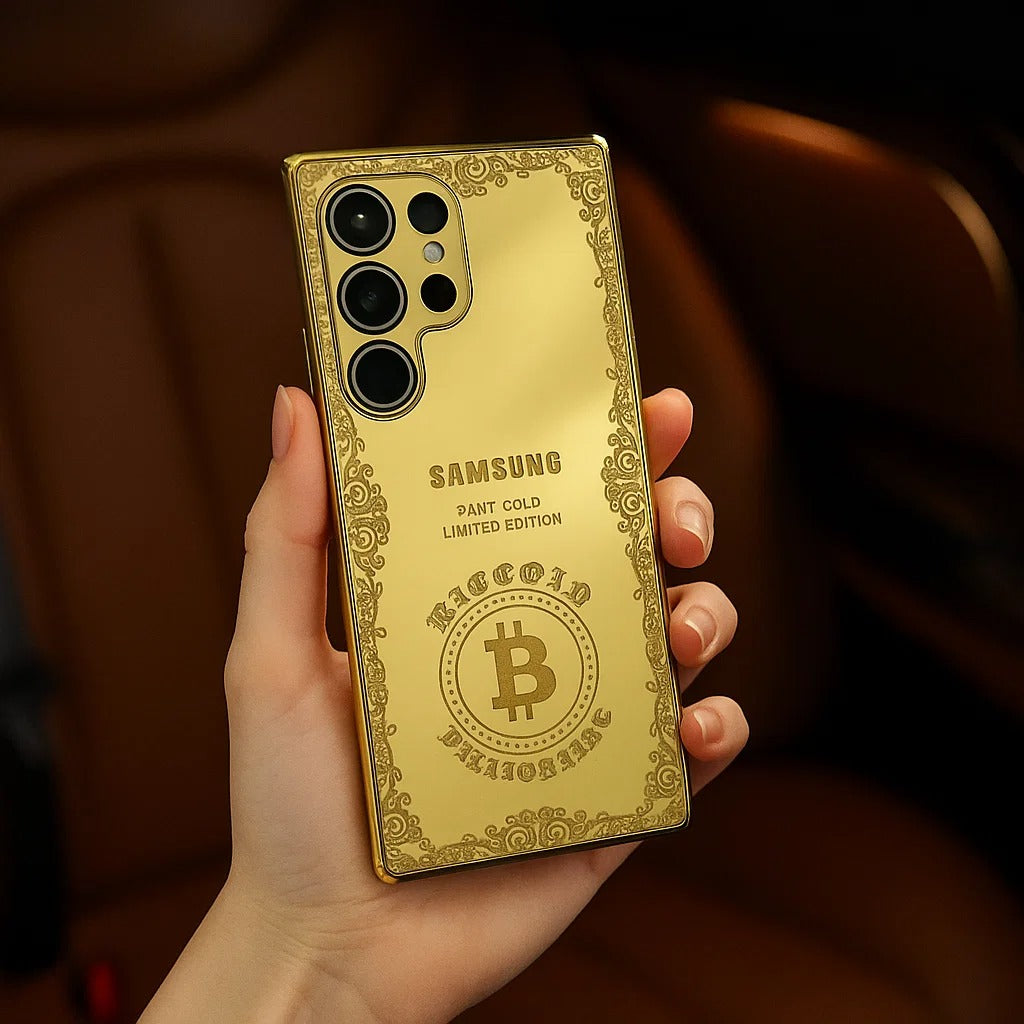 Crafted Gold Luxurious Camera Protective Case - Samsung