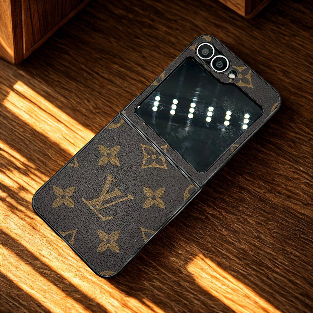 Galaxy Z Flip7 Luxurious LV Monogram Leather Case