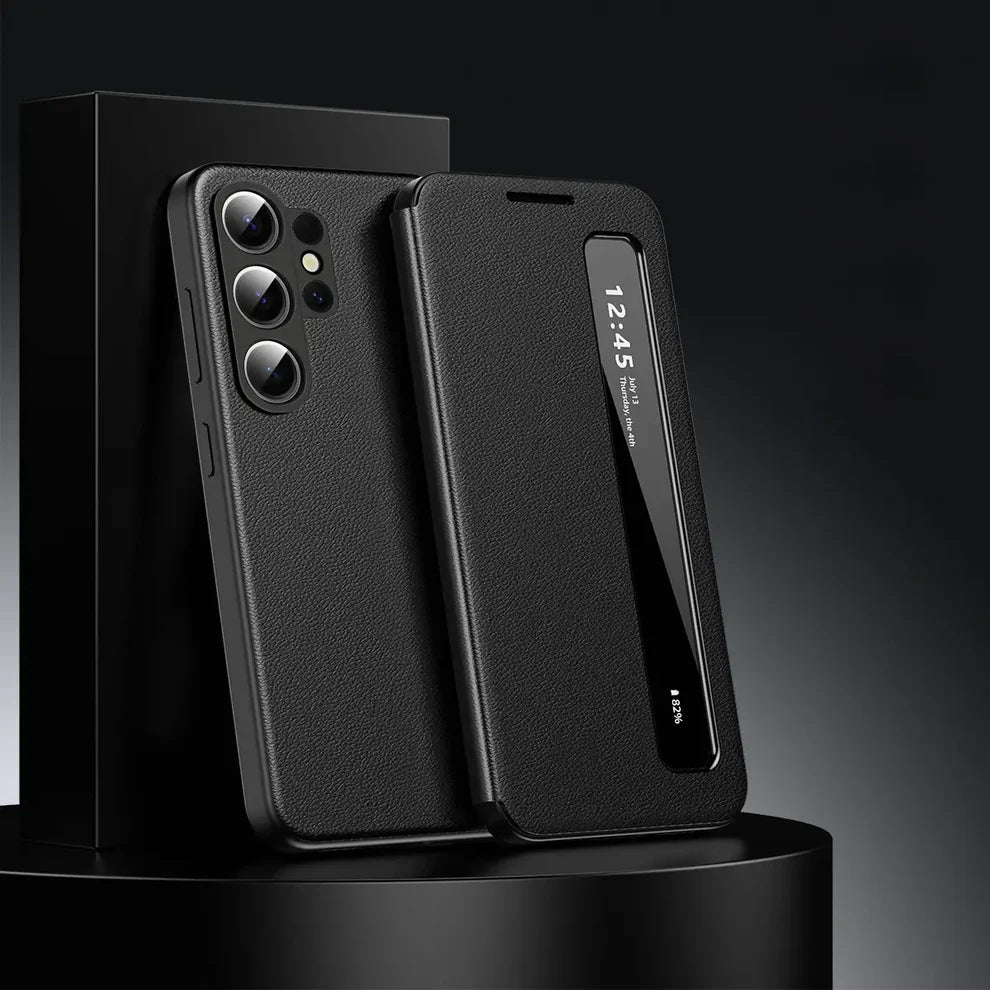 Intelligent View Side Window Flip Case