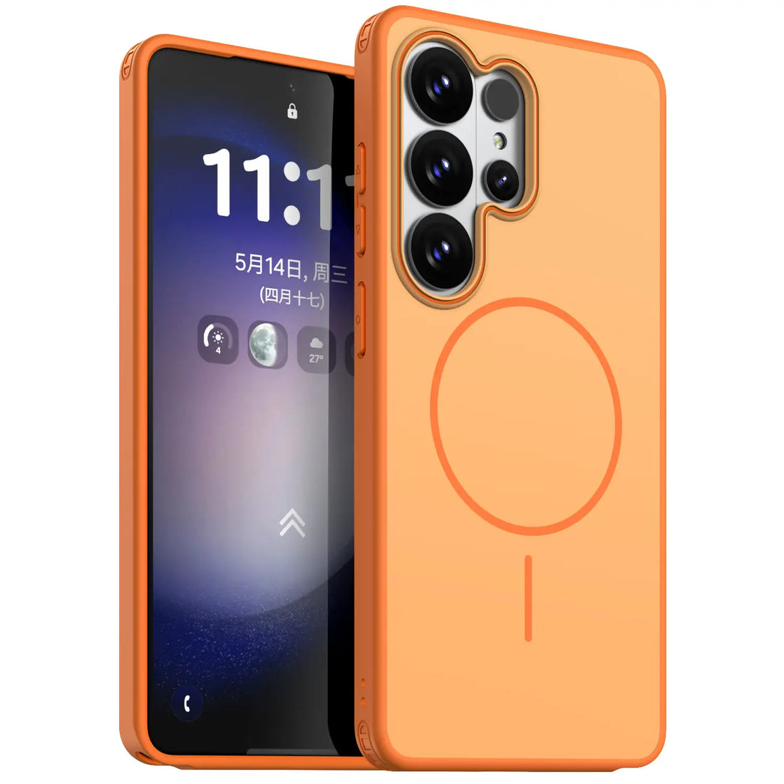 Galaxy S26 Series Silk Shield MagSafe Armor Orange Case