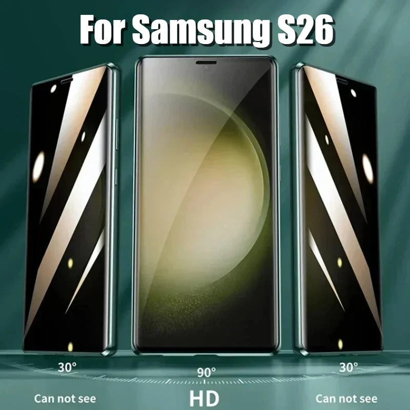 Galaxy S26 Series Privacy Shield Dual Magnetic Glass Case