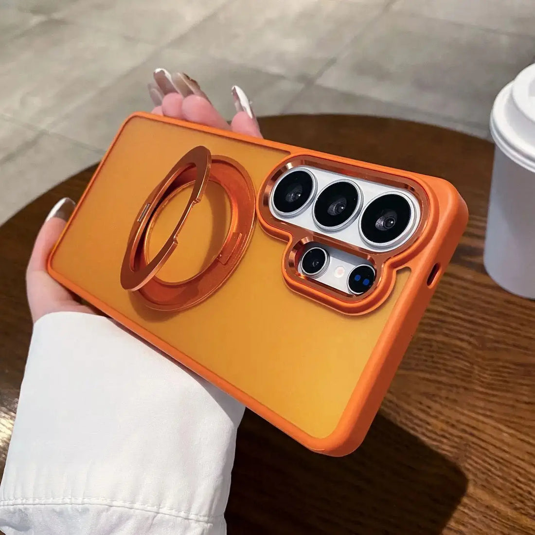 Galaxy S26 Series Snap Stand 360 MagSafe Orange Case