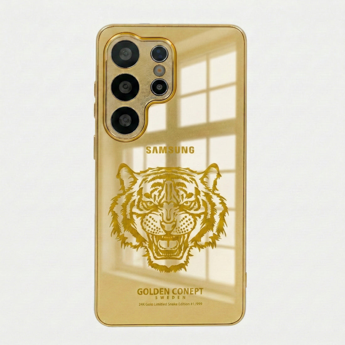 Galaxy S26 Series Crafted Gold Luxurious Camera Protective Case