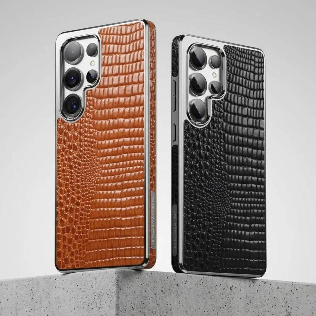 Galaxy S26 Series Alpha Croc Texture Leather Case