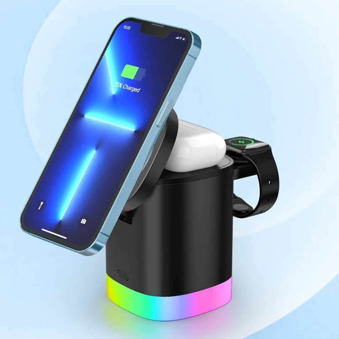 Neon™ 3-in-1 MagSafe Wireless Fast Charging Station