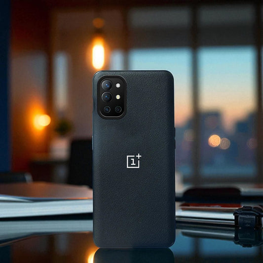 OnePlus 8T/9R Classic Leather Texture Logo Case