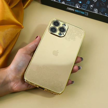 iPhone Series Crafted Gold Luxurious Camera Protective Case