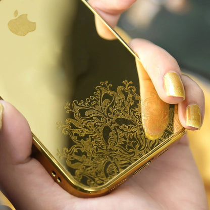 iPhone Series Crafted Gold Luxurious Camera Protective Case