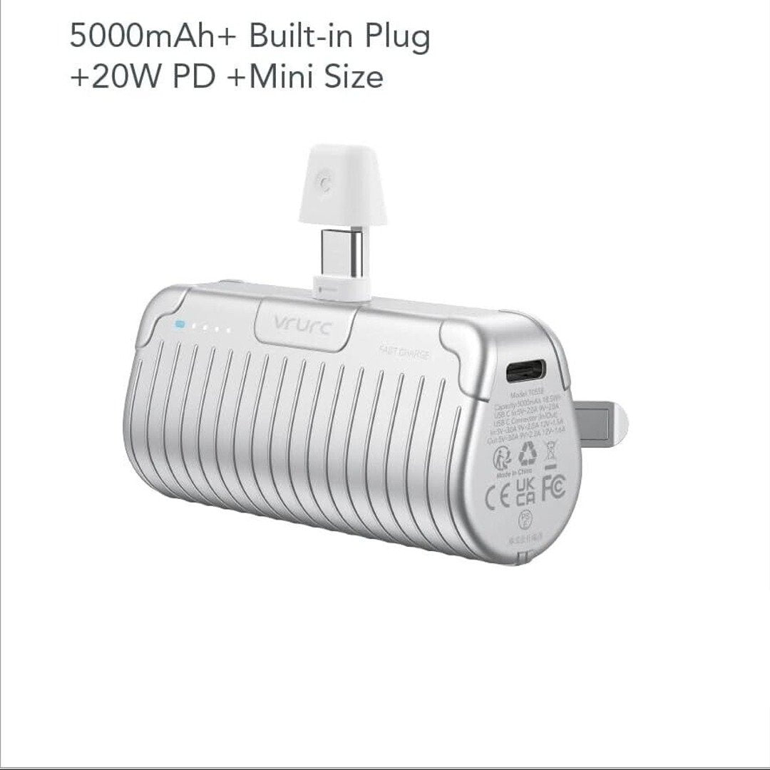 Mini Power Bank 5000mAh,20W Fast Charging Power Bank